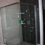 glass framed shower
